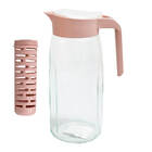 Jarra De Vidro Transparente Com Tampa Vermelha 1,3l - Casambi