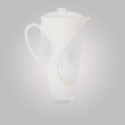 Jarra Em Acrílico Com Tampa 2 5 L Ky1005-4 Branco