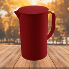 Jarra Em Plástico Com Tampa Coza Casual 2 Litros Vermelho Bold