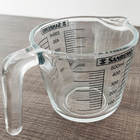 Jarra Medidor Vidro Graduada Copo Receitas Contador Com Bico