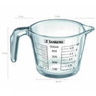 Jarra Medidor Vidro Graduada Copo Receitas Contador Com Bico