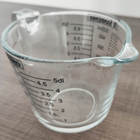 Jarra Medidor Vidro Graduada Copo Receitas Contador Com Bico