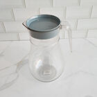 Jarra Para Água E Suco Com Tampa E Alça 2l Transparente Azul