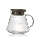 Jarra Para Café De Vidro Borossilicato Com Tampa 600ml