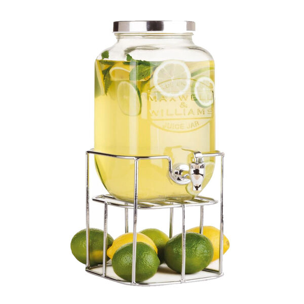 Jarra Para Suco 3 5 Litros Com Suporte Cromado Olde English