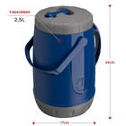 Jarra Pavia Unitermi 2,5 Litros Azul