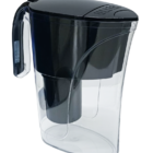 Jarra Purificadora Água Filtro Portátil Preta 1,5 Litros Inme