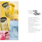 Jarra Redonda Belly 2 Litros Com Tampa Cores Ou Martiplast Br