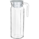 Jarra Suco Água Home&co Tampa Branca Vidro 1l 24x8x8cm Transp