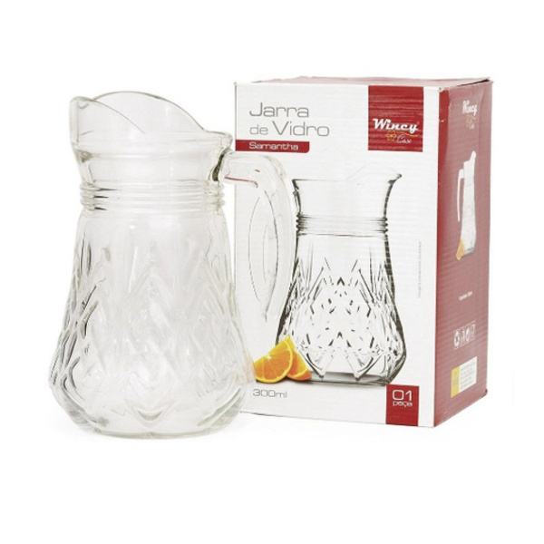 Jarra Vidro 1300ml Samantha Vidro Vda Wincy