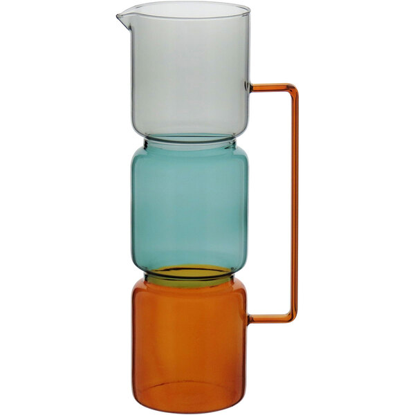 Jarro Vaso Decorativo Enfeite Casa Vidro Colorido 30x10 Cm