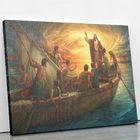 Jesus Cristo No Barco Arte Religioso Quadro Canvas 60x40cm