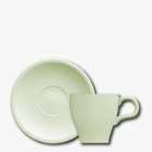 Jg 6 Xícaras De Café Com Pires Porcelana 80ml Tulipa