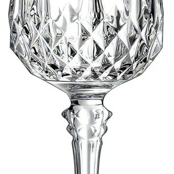 Jg 6pç Taças Vinho Arc Cda Longchamp Cristal 170ml 17x6x6cm T