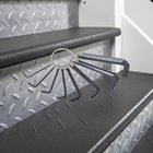 Jg Chaves Allen Hexagonais 8 Peças C/ Argola De Chaveiro