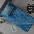 Jg De Cama 2 Pçs Infantil Portallar Disney Frozen Azul Malha