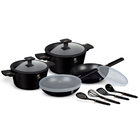 Jg De Panelas Preto C + Acessórios 12 Pcs