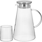 Jg Jarra/copos 2l/300ml Borosilicato Transparente 7pç Com Tam