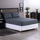 Jg Lençol Casal Chess Percal 200 Fios 3pç 80% Algodão 20% Pol