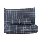 Jg Lençol Casal Chess Percal 200 Fios 3pç 80% Algodão 20% Pol