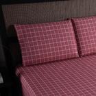 Jg Lençol Queen Chess Percal 200 Fios 3pç 80% Algodão 20% Pol