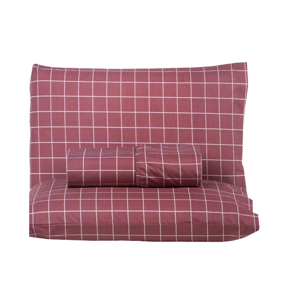 Jg Lençol Solteiro Chess Percal 200 Fios 2pç 80% Algodão 20%