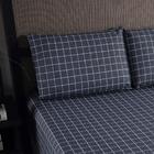 Jg Lençol Solteiro Chess Percal 200 Fios 2pç 80% Algodão 20%