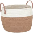 Jibaran Cesta Decorativa Organizadora Cachepô Fibra Natural 3