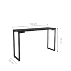 Jodo De Mesa Quadrada E Aparador Apolo Preto