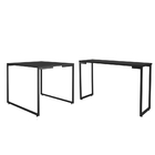 Jodo De Mesa Quadrada E Aparador Apolo Preto