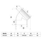 Joelho 45° Esgoto Dn100 Amanco