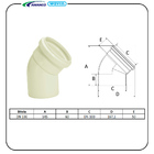 Joelho 45° Esgoto Dn100 Amanco