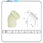 Joelho 45° Esgoto Dn 50 Amanco