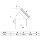 Joelho 45° Esgoto Dn 50 Amanco