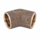 Joelho 45° Latão Liso Água Quente e Fria 15mm ou 1/2" Ramo