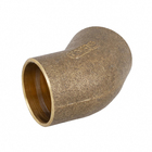 Joelho 45° Latão Liso Água Quente e Fria 42mm ou 1.1/2" Ramo