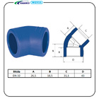 Joelho 45° Ppr Azul Dn32 Amanco