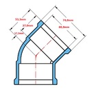Joelho 45º Soldável 60mm Krona - Unico