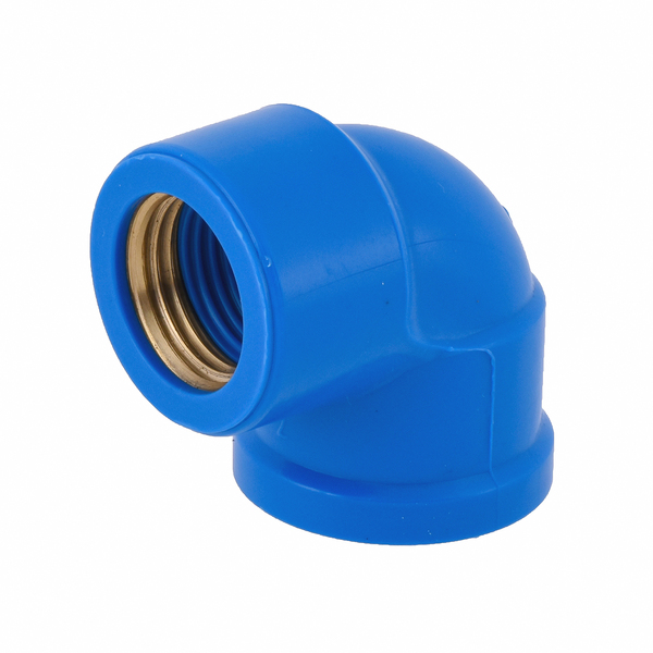 Joelho 90° com Bucha Roscável e Soldável Azul 25x20mm 3/4x1/2" Plastilit