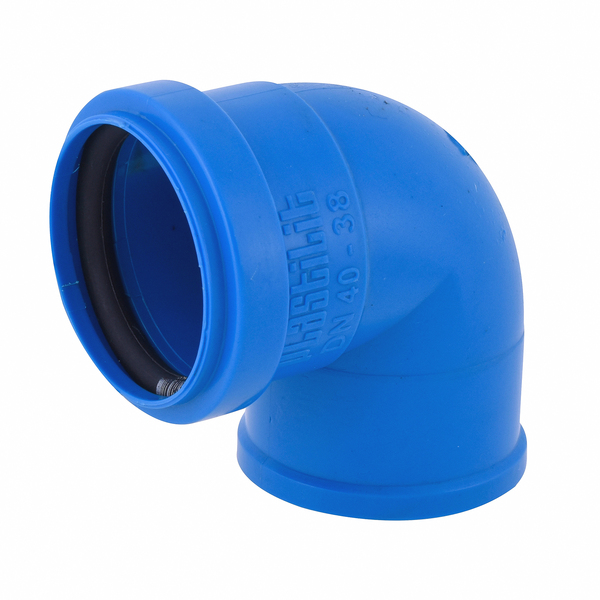 Joelho 90° com Bucha Soldável Azul 40x38mm 1.1/4" Plastilit