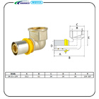 Joelho 90° De Transição Para Gás Dn 26x3/4" Amanco