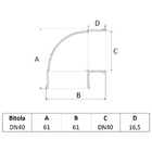 Joelho 90° Esgoto Dn40 Amanco