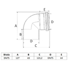 Joelho 90° Esgoto Dn75 Amanco