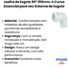 Joelho 90° Esgoto Série Normal 150mm Krona - Unico