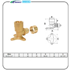 Joelho 90° Fixo F 3p Metalico P/ Pex Dn20 X 1/2" Amanco