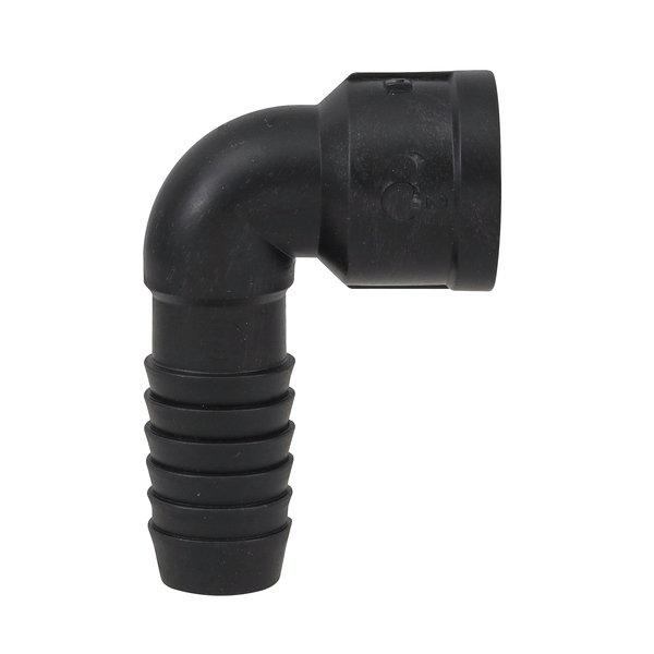 Joelho 90° Interno Polietileno Preto Roscável 3/4" 25mm Plastilit