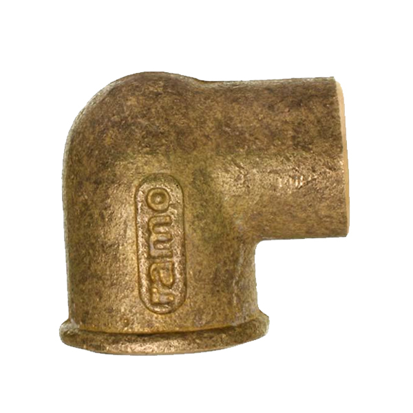 Joelho 90° Latão Roscável e Liso Água Quente e Fria 28mm ou 1" Ramo