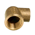 Joelho 90° Latão Roscável e Liso Água Quente e Fria 35mm ou 1.1/4" Ramo