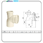 Joelho 90° Para Esgoto Serie R Com Visita Dn100x75 Amanco