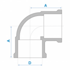 Joelho 90º Soldável 20mm - Fortlev